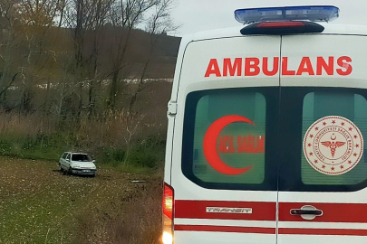 Edirne'de Otomobil Tarlaya Uçtu: 1 Yaralı