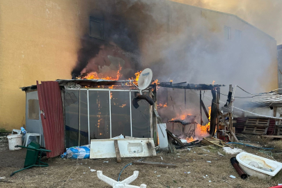 Muratlı Sanayi Sitesi’nde Ağıl Yangını