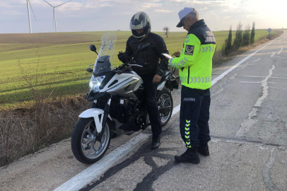 Tekirdağ'da Kurallara Uymayan Motosikletlilere Ceza Yağdı