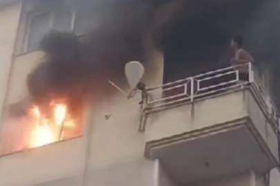 Çorlu'da 5 Katlı Apartmanda Yangın