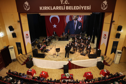 Türk Armoni Yıldızları Orkestrası Kırklareli'nde Sahne Aldı