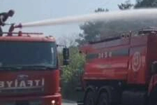 Çan'da Eski Okul Binasında Çıkan Yangın Söndürüldü