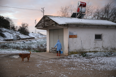 Edirne'nin Yüksek Kesimlerinde Kar Etkili Oluyor