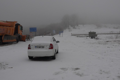 Kırklareli'nin Yüksek Kesimlerinde Kar Yağışı Etkili Oluyor