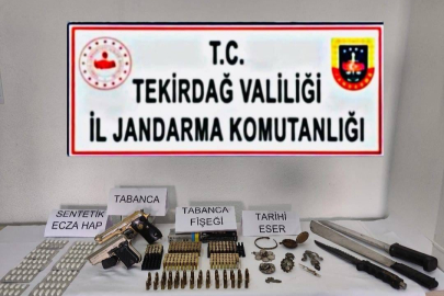 Tekirdağ'da Düzenlenen Operasyonlarda Silah, Uyuşturucu ve Tarihi Eser Ele Geçirildi