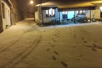 Şarköy'de Bazı Mahalleler Karla Kaplandı