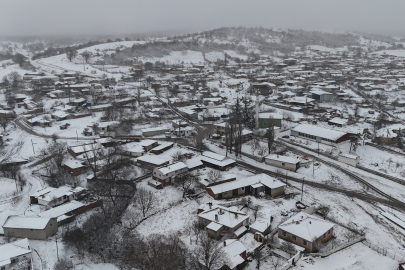 Kar Yağışı, Türkiye ile Bulgaristan Sınırında Kartpostallık Görüntüler Oluşturdu