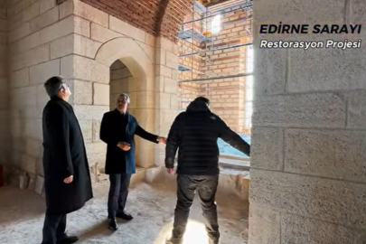 Vali Sezer, Edirne Sarayı’nda İncelemelerde Bulundu