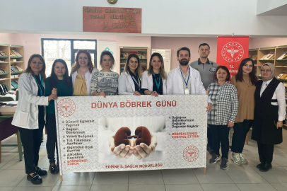 Edirne’de Dünya Böbrek Günü Etkinliği
