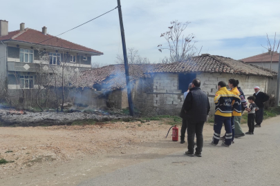 Naipyusuf Köyünde Korkutan Yangın
