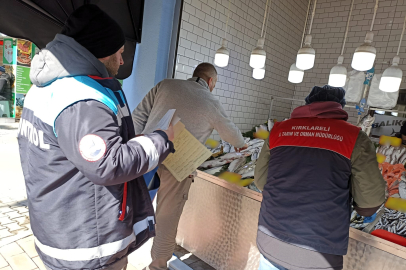 Kırklareli'nde Balık Satışı Denetimleri Sürüyor