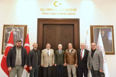 Vali Turan, İnece Belediye Başkanı ve Sulama Kooperatifi Heyetini Ağırladı