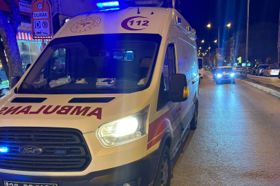 Edirne'de Motosikletin Çarptığı Yaya Yaralandı