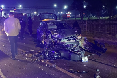 Tekirdağ'da Otomobille Çarpışan Motosikletteki 2 Kişi Yaralandı