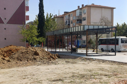 Zübeyde Hanım Parkı’nın İskeleti Oluşuyor