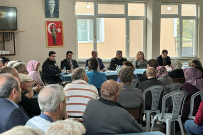 Edirne Emniyet Müdürü Karaburun Huzur Toplantısı'nda Vatandaşlarla Buluştu