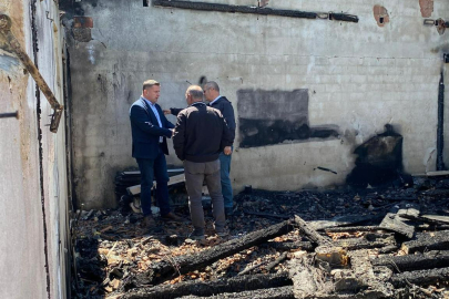 Başkan Geldi’den Yangın Mağduruna Destek