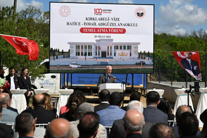 Kırklareli'nde Okul İnşaatı Temeli Törenle Atıldı