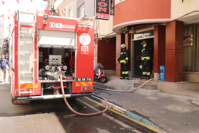 Tekirdağ'da Pansiyonda Çıkan Yangın Söndürüldü