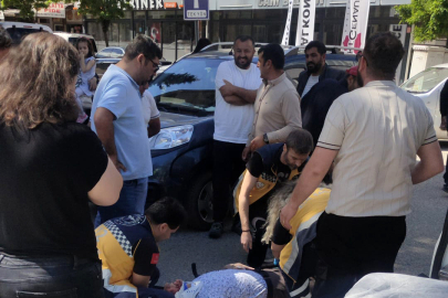 Otomobilin Çarptığı Yaya Ağır Yaralandı; Kaza Kamerada