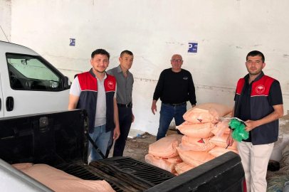 Vize'de Üreticilere Mısır ve Sorgum Tohumu ile Gübre Desteği