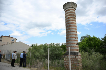 Edirne'de Yalnızca Yıkık Minaresi Kalan Zincirlikuyu Camisi İhya Edilecek