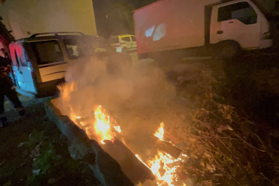 Çorlu'da Çalılık Yangını