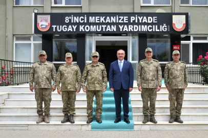 Tekirdağ Valisi Soytürk 1. Ordu Komutanı Orgeneral Tokel'i Ziyaret Etti