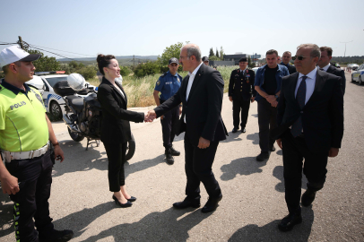 Çanakkale Valisi Toraman Trafik Denetimine Katıldı