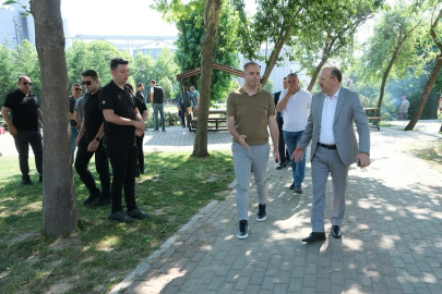 Başkan Bulut, Çocuk Parkında İncelemede Bulundu