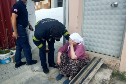 Edirne’deki Yangında Fenalaşan Kadına İtfaiyeden Şefkat Eli