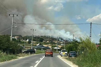 Saros Körfezi'nde Yangın! Müdahale Ediliyor
