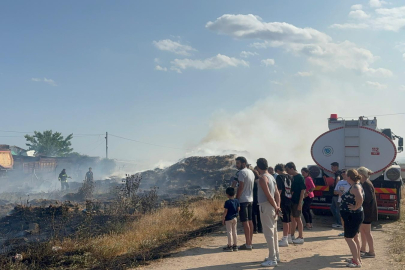 Tekirdağ'da Çiftlikte Çıkan Yangın Söndürüldü