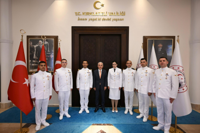 Demirköy Sahil Güvenlik Karakol Komutanı Üsteğmen Dürüster'den Vali Turan'a Ziyaret