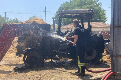 Muratlı’da Traktör Yangını: 1 Yaralı
