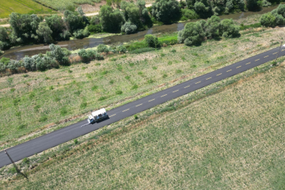Edirne’de Köy Yolları Sıcak Asfaltla Buluşuyor