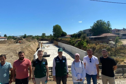 Yücegök, Taşkın Kontrol Tesisi İnşaat Sahasında İncelemelerde Bulundu