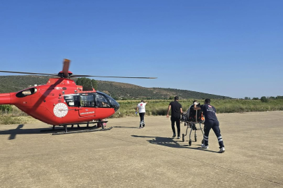 Gökçeada'da KOAH Tanılı Hasta Hava Ambulansıyla Hastaneye Sevk Edildi