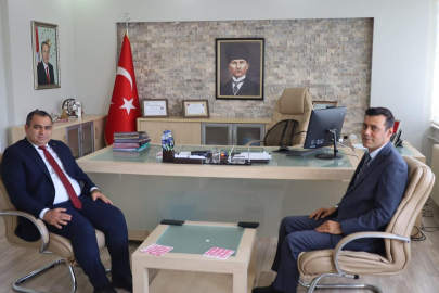 Hakim Mehmet Fatih Karababa’dan Vize Kaymakamı Kemal Balaban’a Veda Ziyareti