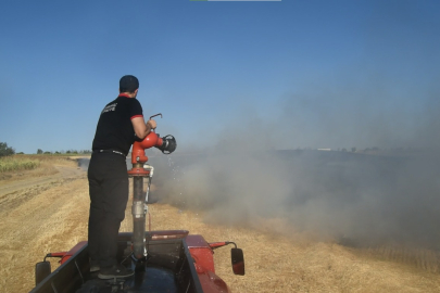 Kırklareli'nde Otluk Alanda Başlayıp Anıza Sıçrayan Yangın 50 Dekar Alana Zarar Verdi