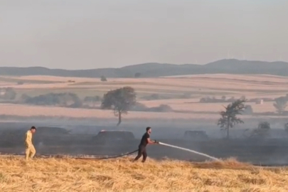 Malkara'da Çıkan Anız Yangını Söndürüldü