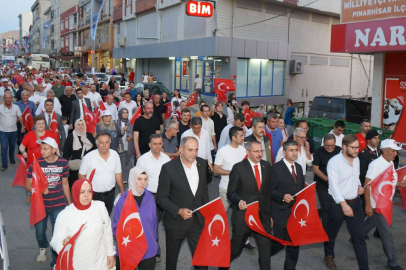 Pınarhisar’da 15 Temmuz Demokrasi Yürüyüşü Coşku ve Duyguyla Gerçekleşti