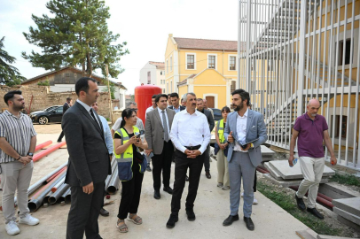 Edirne Lisesi Yerleşkesinde Yenileme Çalışmaları Sürüyor