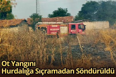 Ot Yangını Hurdalığa Sıçramadan Söndürüldü