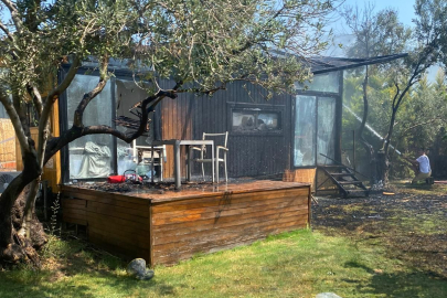 Ayvacık'ta Otelin Mutfak Bölümünde Çıkan Yangın Söndürüldü