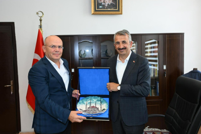 Vali Sezer'den Uzunköprü Kaymakamı Köken'e ziyaret