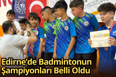 Edirne’de Badmintonun Şampiyonları Belli Oldu