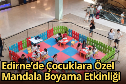 Edirne’de Çocuklara Özel Mandala Boyama Etkinliği