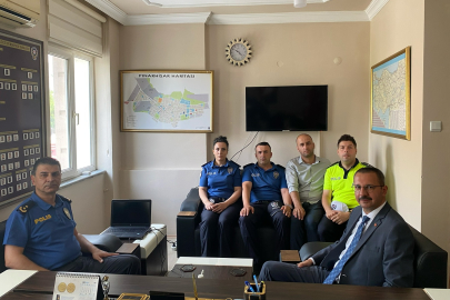 Kaymakam Özderin’den Emniyet Müdürlüğü'ne Ziyaret