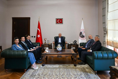 Vali Uğur Turan, Vakıflar Bölge Müdürü ve Tarım Bakanlığı Başmüfettişlerini Ağırladı